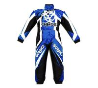 Chaos Kids Off Road Motocross Suit (Blue, L (36", 9-11 yrs old))