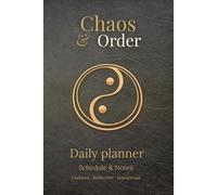 Chaos & Order Daily Planner: Undated 90-Day Journal for Mindfulness, Creative Mind Mapping, and Daily Structuring | Minimalist Leather Style Yin Yang Edition