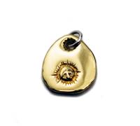 CHAOS Pendant Charm Brass Men's 925 Silver Double Sided Sun Metal Tataki Eagle Metal Brass Eagle Feather Native American Indian Jewelry Silver Round Ring S Brass Accessory