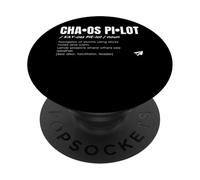 Chaos Pilot Definition - Funny Leader Project Manager PopSockets Adhesive PopGrip