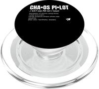 Chaos Pilot Definition - Funny Leader Project Manager PopSockets PopGrip for MagSafe