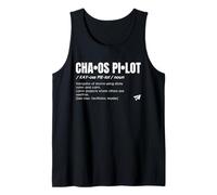 Chaos Pilot Definition - Funny Leader Project Manager Tank Top