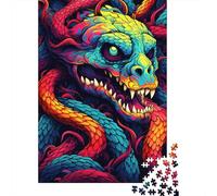 Chaos Serpent 1000-Piece Jigsaw Puzzle for Adults, 38x26cm/1000pcs, Relaxing Screen-Free Hobby, Weekend Downtime And Time at Home
