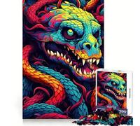 Chaos Serpent Adult Jigsaw Puzzles 1000 Pieces Brain Activity Light Enjoyment Accurate Cut Creative Gift (38x26cm)