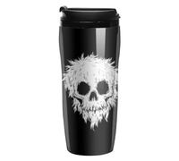 Chaos Skull Skeleton Coffee Cup Reusable Travel Mug Double Wall Thermal Insulated with Lid Hot Cold Drinks