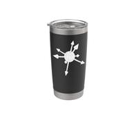 Chaos Star Sigil Occult Symbol Magic Distressed Chaos Magick Stainless Steel Insulated Tumbler