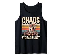 Chaos Storage Unit Funny Squirrel with Acorns Tank Top