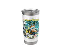 Chaos Theory Cat Design - Funny Nerd Science Cat Stainless Steel Insulated Tumbler