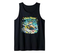 Chaos Theory Cat Design - Funny Nerd Science Cat Tank Top