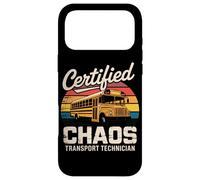 Chaos Transport Technician Funny School Bus Driver Case for iPhone 17 Pro Max