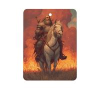 Chaos Warriors Horseman Car Air Fragrance Tablets Square | Hanging Interior Home Decor Freshener Aromatherapy Pads