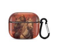 Chaos Warriors Horseman Cover Compatible with Airpods 3 Protection Case Shell with Keychain
