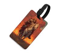 Chaos Warriors Horseman Luggage Tag Identify Labels Baggage Handbag Tags with Name Card for Travel