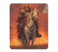 Chaos Warriors Horseman Portable Mouse Pad 25 * 30cm | Rubber Base Non-Slip Desk Mat for Home Office