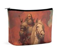 Chaos Warriors Horseman Unisex Cosmetic Bag Portable Travel Makeup Pouch Storage Bag