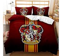 CHAOSE-UKB 3 Piece Bedding, 100% Microfiber Harry Potter, School of Magic Bedding Set Soft Duvet Cover and Pillowcase 2 Pieces (pattern 07,King(220x230cm))