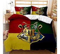 CHAOSE-UKB 3 Piece Bedding, 100% Microfiber Harry Potter, School of Magic Bedding Set Soft Duvet Cover and Pillowcase 2 Pieces (Pattern 05,King(220x230cm))