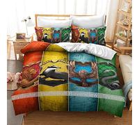CHAOSE-UKB Duvet Cover, Harry Potter, School of Magic, 3 Piece Quality Printed Microfiber Bedding Set, Modern Design with Softness Comfortable (pattern 05,Double(200x200cm))