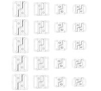 ChaoShaner 40Pcs Lightweight Bikini Clips Hook Snap Soft Flexible Plastic Bikini Bra Clips Comfortable Clear Bra Clasp for Swimsuit Tops Lingerie