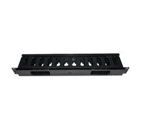 Chaosss Co 1U Slotted Cable Management Panel with Cover - 19-Inch Rackmount Finger Duct Wire Organizer, 2 Pack