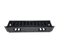 Chaosss Co 1U Slotted Cable Management Panel with Cover - 19-Inch Rackmount Finger Duct Wire Organizer, 2 Pack