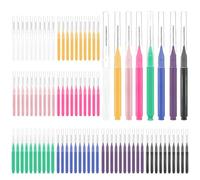 CHAOTEMAI 80 PCS Eyebrow Brush, Floss Brushes, Lash Brushes Suitable for Brow Lamination and Lash Lift Also Suitable for Orthodontic Patients Removes Plaque and Food Debr