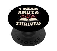 Chaotic Book Lover Unhinged Reader Dark Academia Humor PopSockets Adhesive PopGrip