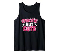 Chaotic But Cute Funny Pink Aesthetic Tank Top