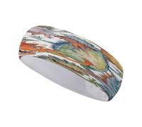 Chaotic Colorful Monsters Sports Headbands Fashion Moisture Wicking Workout Headband Soft Fabric Non-Slip Sweatbands for Daily Workout Yoga Running Hairband for Women and Men