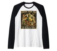 Chaotic Good Dad The House is A Mess But The Kids are Alive Raglan Baseball Tee