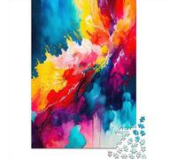Chaotic Life Abstract Art 1000 Piece Puzzles For Adults Creative Rectangular Puzzle Wooden Puzzle Puzzle Jigsaw Gift for Friends Family 1000pcs (75x50cm)