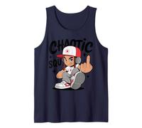 Chaotic Squad Streetwear Urban Style Cartoon Tank Top