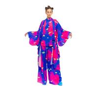 CHAOUICHE Women's Kimono, Birds Print, XXL