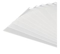 CHAOUYYZ 0.3/0.4/05/1.0-3.0Mm Frosted Semi Transparent PVC Board 5/10Pcs, Semi Transparent Plastic Board, DIY Model Material Processing Accessories/10 * 20Cm/0.8Mm