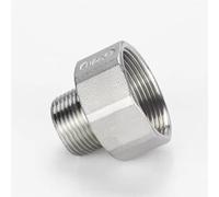 CHAOUYYZ 1/4" 3/8" 1/2" 3/4" 1"1-1/4" 1-1/2"2"Bsp Female to Male Thread Reducer Ss 304 Pipe Fitting Connector Adpater/Color/Dn50 to Dn25
