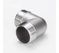 CHAOUYYZ 1/4" 3/8" 1/2" 3/4" 1" 1-1/4" Bsp Elbow 90 Degree Angled Ss 304 Male Threaded Pipe Fitting Dn8 Dn10 Dn15 Dn20 Dn25/ Color/1-1/4"