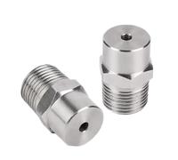 CHAOUYYZ 1/4" Bb Type Low Flow Full Ccooling Spray Nozzle, Industrial Stainless Steel Standard Angle Spray Nozzle,for Washing/1 of 4-3.0Mm