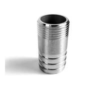 CHAOUYYZ 1/8“1/4“3/8“1/2 Bsp Male Thread Hose Tail Barb Ss 304 Threaded Pipe Fitting Connector Coupler,for Water Oil Air/Color/1/8"