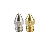 CHAOUYYZ 1 Pc M200 Nozzle 0.2/0.3/0.4/0.5Mm for Stainless Steel Bore 3.5Mm Screw Thread M6 Print Head for 3D Printer Distinctive/Stainless Steel 04
