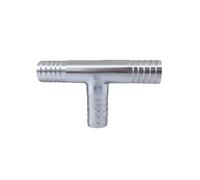 CHAOUYYZ 12.7 16 19 25 32 38 45 51Mm Hose Barb Tail 304 316 Stainless Steel Sanitary Pipe Fitting Tee 3 Ways Connector Splitter Homebrew/19Mm Barb/Sus304_T Type