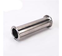 CHAOUYYZ 1Pc Stainless Steel Pipe 2” 1.5”2.5Inch （19-108Mm） Sanitary Extended Water Pipe Ferrule Clamp 100Mm 200Mm 500Mm Connector/45Mm * Ferrule 64/Length 200Mm