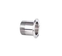 CHAOUYYZ 1Pcs Dn8 Dn15 Dn20 Dn25 Dn32 Bsp Sanitary Stainless Steel Ss316 Tri Clamp Male Threaded Pipe Fitting Adapter 1/2" 3/4" 1" 1-1/4"/ Color/Dn25 * Ferrule 64