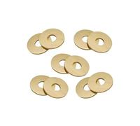 CHAOUYYZ 2/10/20Pcs M2 M2.5 M3/M4 M5 M6 M10 M12 M14 M16,Brass Washer Circular Metal Screw Flat Washer/M5*10 * 0.8(10Pcs)