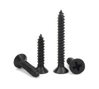 CHAOUYYZ 200/500Pcs Black Carbon Steel Recessed Flat Head Tapping Screw M1.0 M1.4 M1.5 M1.6 M1.7/3.0Mm/M1.7 (200Pcs)