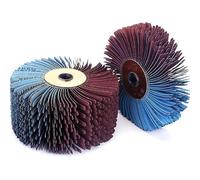 CHAOUYYZ 2Pcs 118Mm 80-600 Grit Flap Disc Thickn 30Mm/60Mm Abrasives Wire Drum Wood Burnishing Polishing Wheel Brush Cloth Sanding Grinding Groove Moping Pad/60/80