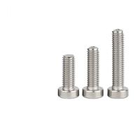 CHAOUYYZ 3-50Pcs M2/M2.5/M3/M4/M5/M6/M8/M10 304 A2-70 Stainless Steel Din7984 Hex Hexagon Socket Thin Low Short Profile Head Allen Cap Screw/Stainless Steel 304/40Mm_M8 5Pcs