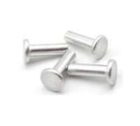 CHAOUYYZ 5Pcs M8 Gb109 Aluminum Flat Thin Round Head Solid Rivet Hand Percussion Punch Self-Plugging Fixed Rivets/45Mm/5Pcs M8