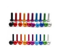 CHAOUYYZ Aluminum Allen Round Screw M3-M6 10Pcs Colourful/Red/M3*10