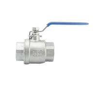 CHAOUYYZ Heavy Duty 1/4" 3/8" 1/2" 3/4" 1" 2" Bsp Npt Female 316 Ss 304 Full Port Shut Off Ball Valve Tap Switch Faucet/Bspt_Ss304/3/4"