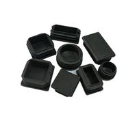 CHAOUYYZ Plasticniture Leg Hole Plug 20Pcs Blanking End Cover Steel Square Tube Hole Coverslip Matniture Accessories/Black